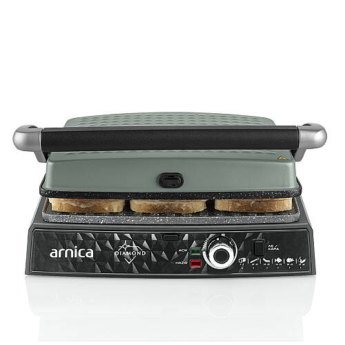 Arnıca Gh26254 Dıamond Tost Makınesı Mınt Yesılı - 3