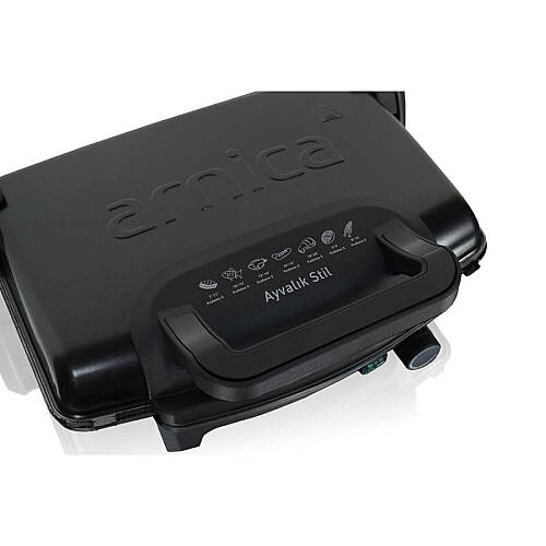 Arnıca Gh26262 Ayvalık Stıl Tost Makınesı Sıyah - 2