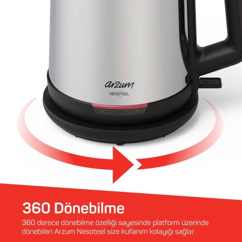 Arzum Ar3158 Neosteel Inox Cay Makınesı - 5