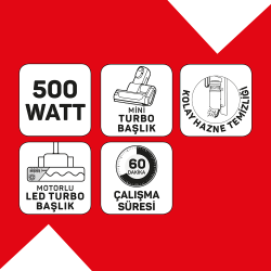 ARZUM AR4208 MAGICLEAN PROPOWER DIK SARJLI DUPURGE - 8
