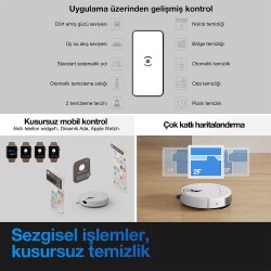 Ecovacs Deebot N20e Plus 10.000pa-wıfı-navıgatıon-supurme-sılme Cop Istasyonlu Robot Supurge - 6