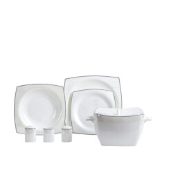 Korkmaz A 8464 Bone Sell. 60 P Yemek Takımı (kare)
