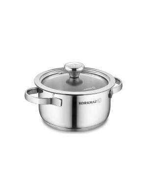 KORKMAZ A1399 MINIKA INOX TENCERE 14X7 - 1