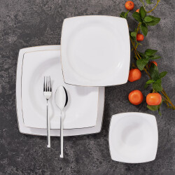 Korkmaz A8433 Bone Sell 60 Prc Kare Yemek Takımı - 5