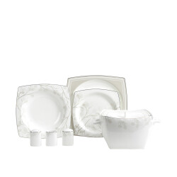 Korkmaz A8461 Bone Sel. 60 P Yemek Takımı (kare) - 1