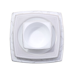 Korkmaz A8461 Bone Sel. 60 P Yemek Takımı (kare) - 2
