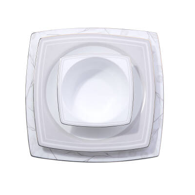 Korkmaz A8461 Bone Sel. 60 P Yemek Takımı (kare) - 2