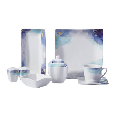 Korkmaz A8569 Lınk Coll 28p Kahvaltı Takımı(kare) - 1