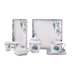 Korkmaz A8574 Lınk Coll 28p Kahvaltı Takımı(kare)