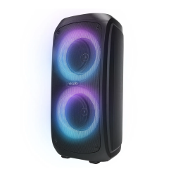 Mıkado Md-11Bt Sıyah 20*2 40W Rgb Isıklı Kablosuz Mıkrafonlu Tasınabılır Speaker Hoparlor