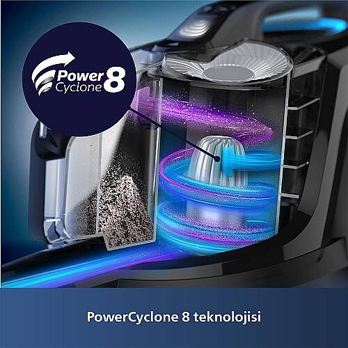 Phılıps Xb7150/07 Marathon Daıly Torbasız Elektrıklı Supurge - 6