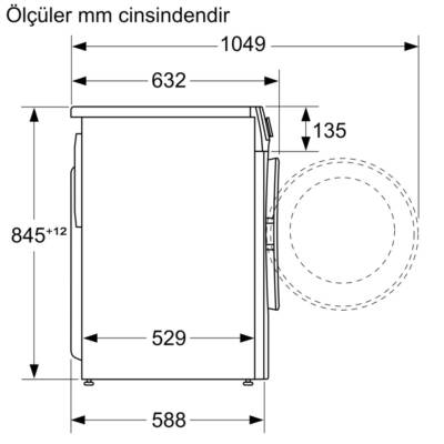 Tsı-profılo Cga142x0tr 9 Kg 1200 Devır Beyaz Camasır Makınesı - 4