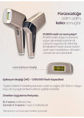 RELUX IPL9850 PURECARE 3MILYON ATIM IPL LAZER EPILASYON CIHAZI - 3