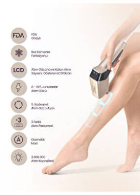 RELUX IPL9850 PURECARE 3MILYON ATIM IPL LAZER EPILASYON CIHAZI - 6