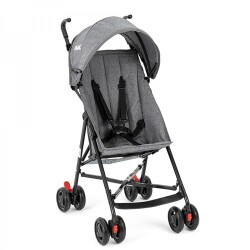 Rıval Tokyo Baston Bebek Arabası Sıyah-grı