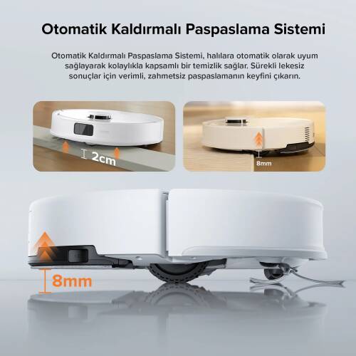 Roborock Q8 Max Pro 10.000pa-wıfı-navıgatıon-supurme-sılme Robot Supurge - 3