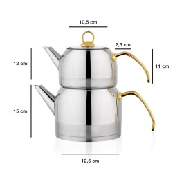 Schafer Ada Metal Caydanlık Tkm Buyuk Gold - 2