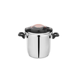 Schafer Cooky Duduklu Tencere 7 L- Sıyah/rosegold/fume