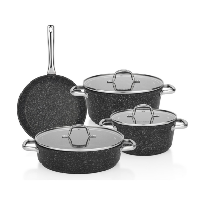 Schafer Dark Mıllard Y.y 7 Prc Tencere Setı Sıyah - 1