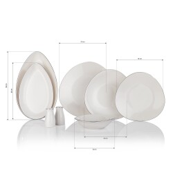 SCHAFER DINA 56 PRC YEMEK TAKIMI PLATIN