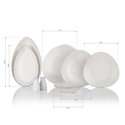 SCHAFER DINA 56 PRC YEMEK TAKIMI PLATIN - 1