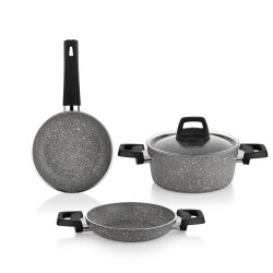 Schafer Eternal 3lu Set Tencere 18cm + Sahan 18cm+tava 18