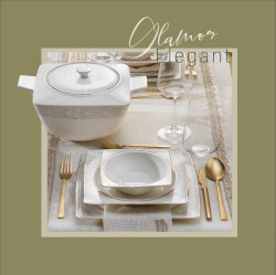 Schafer Glamor Elegant Yemek Takım-60 Prc-beyaz01 - 6