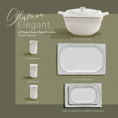 Schafer Glamor Elegant Yemek Takım-60 Prc-beyaz01 - 8
