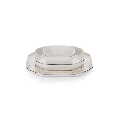 SCHAFER GRACEFUL BONE YEMEK TAKIMI 56 PARCA- PLATIN - 6