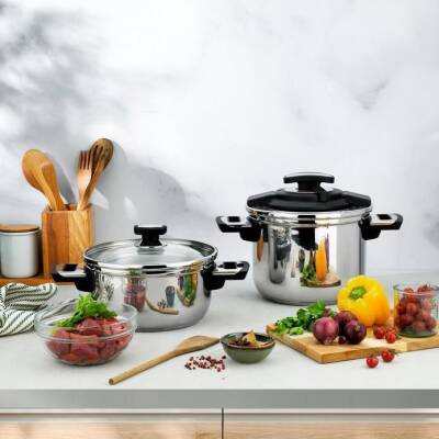 SCHAFER IN SAFE DUDUKLU TENCERE SETI 4 LITRE - 1