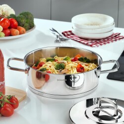 SCHAFER NEW PRIME CELIK TENCERE SETI 8 PARCA- INOX - 1