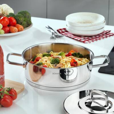 SCHAFER NEW PRIME CELIK TENCERE SETI 8 PARCA- INOX - 1