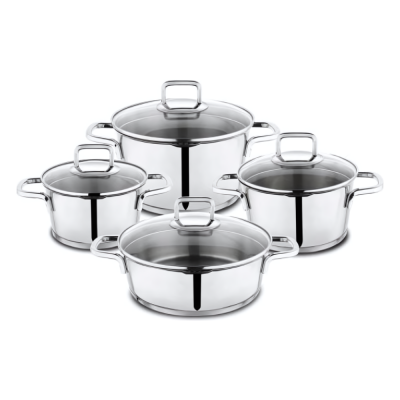 Schafer New Stahl 8 Prc Celık Tencere Set - 1