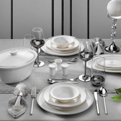 Schafer Queen Classy Bone Yemek Takımı-60 Prc.-gum01 1s5900 - 2