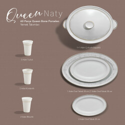 Schafer Queen Natty Bone Yemek Takımı-60 Prc-altın01 1s5902 - 3