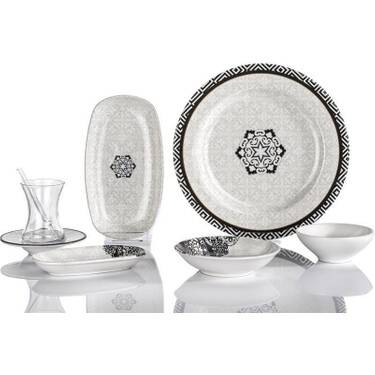 Schafer Sharon 32 Prc Kahvaltı Takım Sıyah - 1