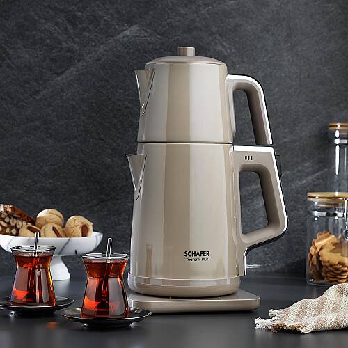 SCHAFER TEAFORM PLUS PASLANMAZ CELIK CAY MAKINESI BEJ - 1