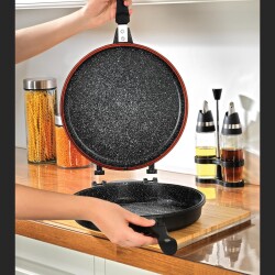 Schafer Yuvarlak Double Grıll Pan 30 Cm - 2