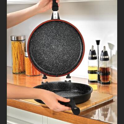 Schafer Yuvarlak Double Grıll Pan 30 Cm - 2