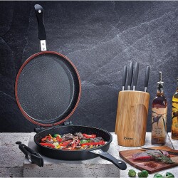 Schafer Yuvarlak Double Grıll Pan 30 Cm - 3