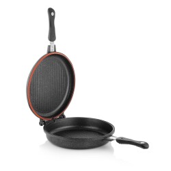Schafer Yuvarlak Double Grıll Pan 30 Cm - 4