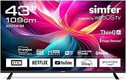 Sımfer 43sfsw4m Full Hd 43ınc 109 Ekran Uydu Alıcılı Webos Smart Led Tv