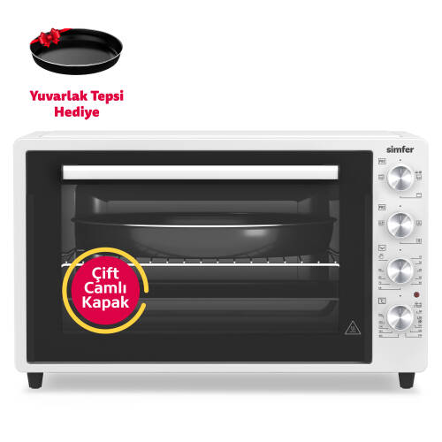 Sımfer 7032 70 Lt Beyaz Mını Fırın - 1
