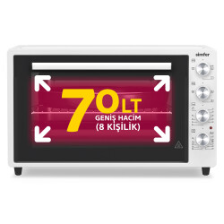 Sımfer 7032 70 Lt Beyaz Mını Fırın - 2