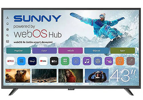 Sunny 43 Webos Uydu-smart 108 Ekran 43dal540-0276 D-c-s Dual Led Tv - 1
