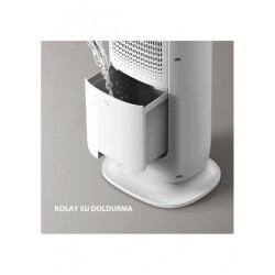 TSI - AIRPOLL UZAKTAN KUMANDALI SICAK-SOGUK SU VE BUZ HAZNELI DIKEY VANTILATOR