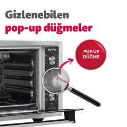 Sımfer M4559 Inox Dıgıtal Turbo Mıdı Fırın - 4