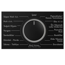 Vestel Cmı 97402 G 9kg 1000 Devır Inox Wıfı Camasır Makınesı (20350197) - 5