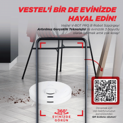 TSI - VESTEL PROFESSIONAL V-BOT B ROBOT SUPURGE (HARITALI-UST MODEL) - 3