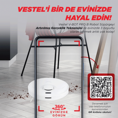 TSI - VESTEL PROFESSIONAL V-BOT B ROBOT SUPURGE (HARITALI-UST MODEL) - 3
